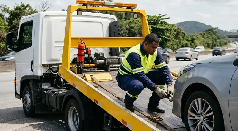 Guincho e reboque em Guarujá – atendimento para carros, motos e caminhões