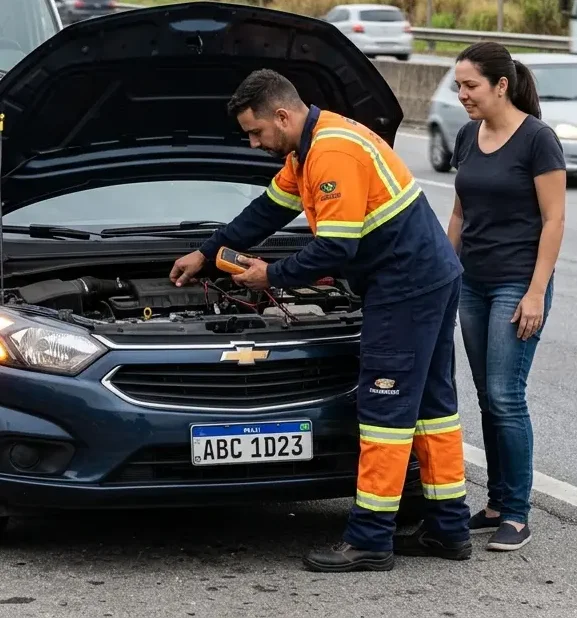 Socorro veicular em Guarujá — atendimento profissional no local